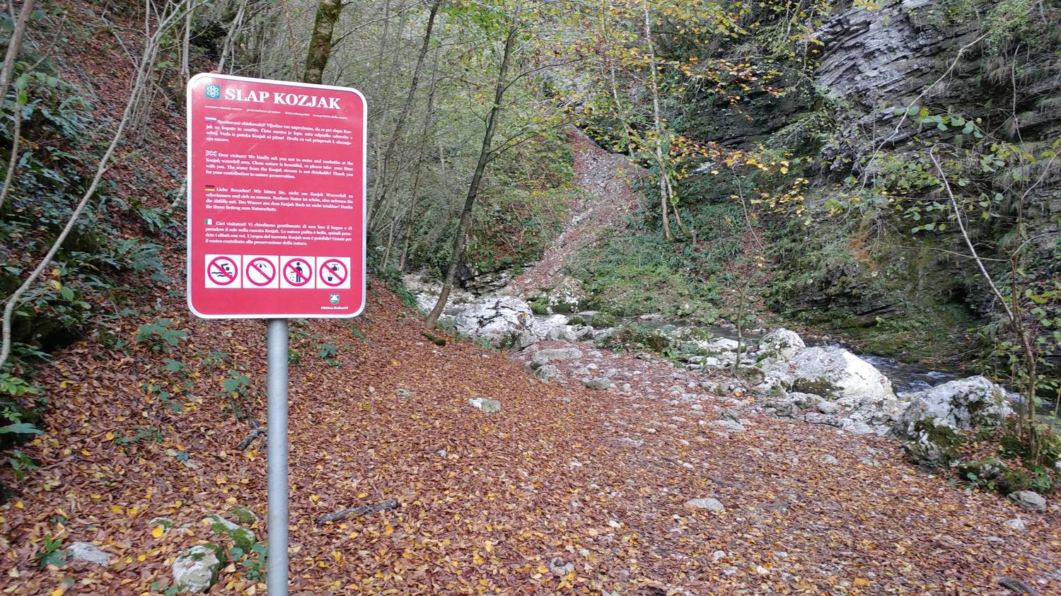 Kobarid (Parkirišče Kozjak) - Slap Kozjak slika 9