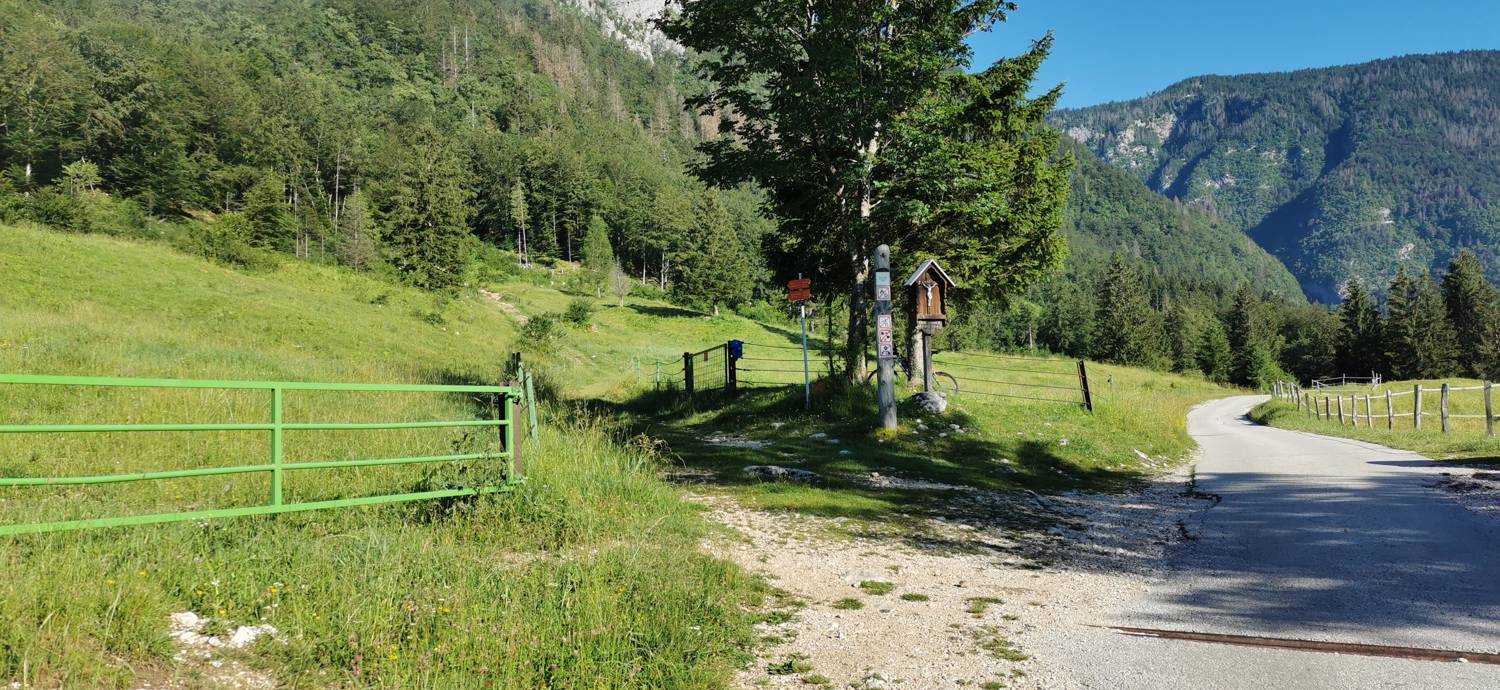 Parkirišče na Vorančkovci (Stara Fužina) - Razgledišče Vogar slika 9