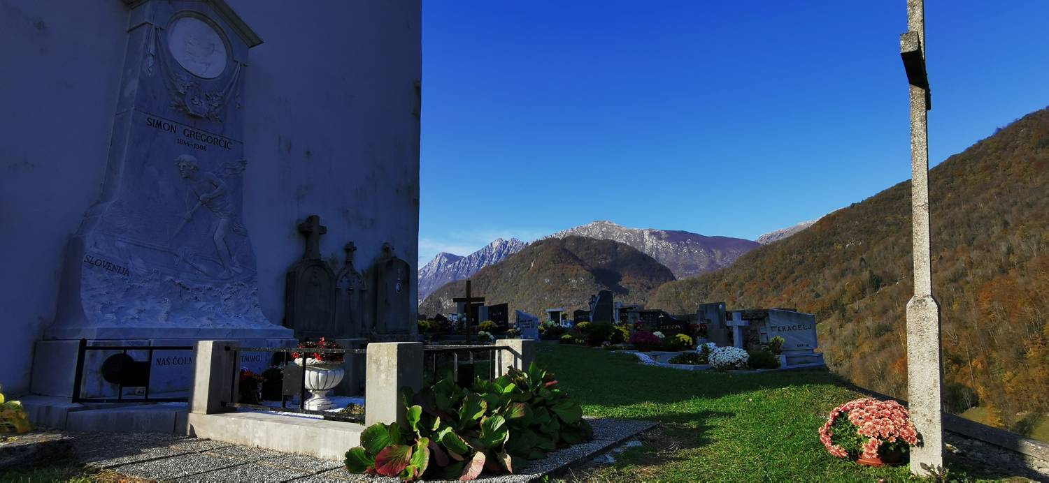 Sveti Lovrenc (grob Simona Gregorčiča) glavna slika